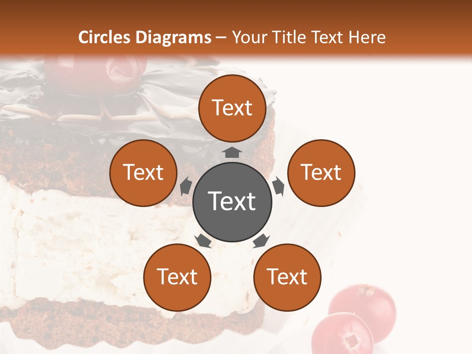 Black Calorie Sweetness PowerPoint Template