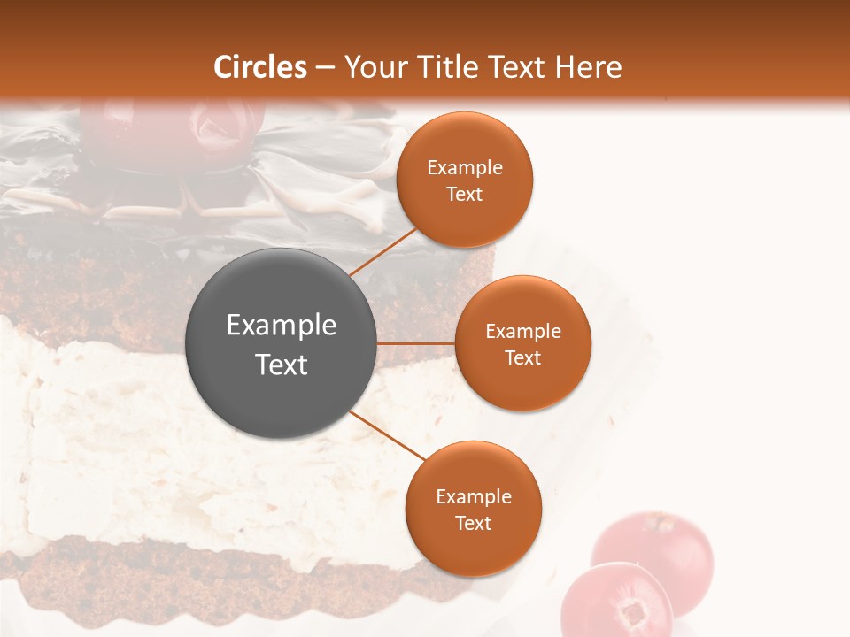 Black Calorie Sweetness PowerPoint Template