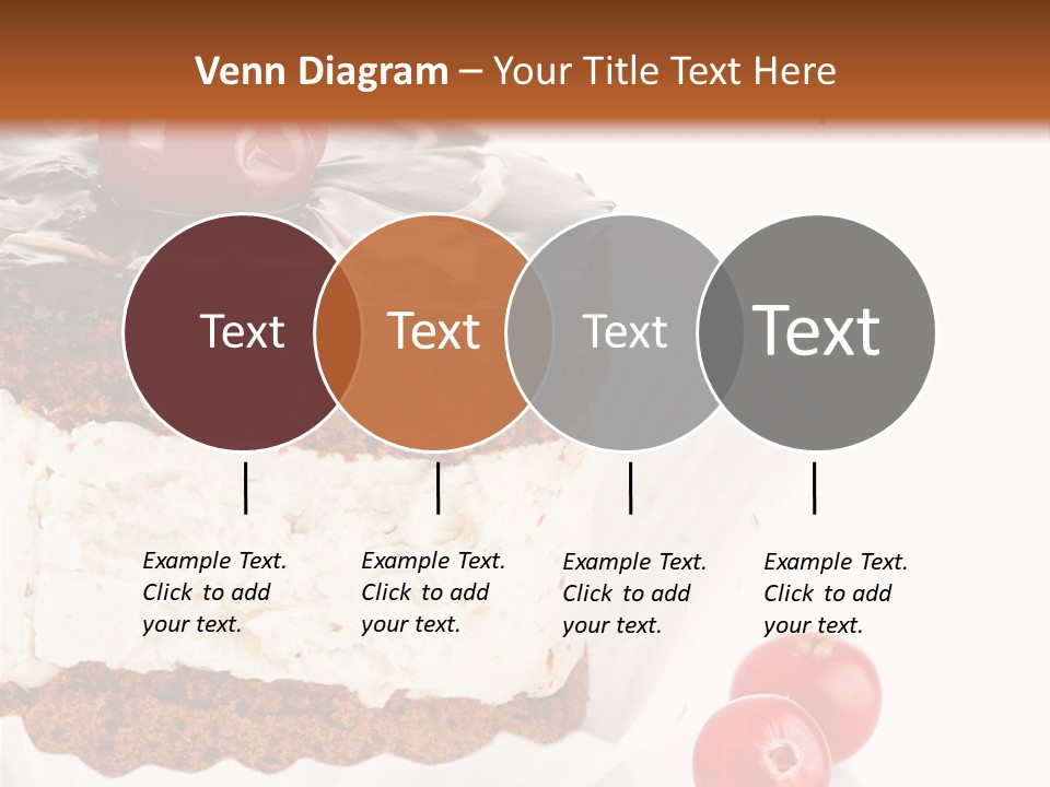 Black Calorie Sweetness PowerPoint Template