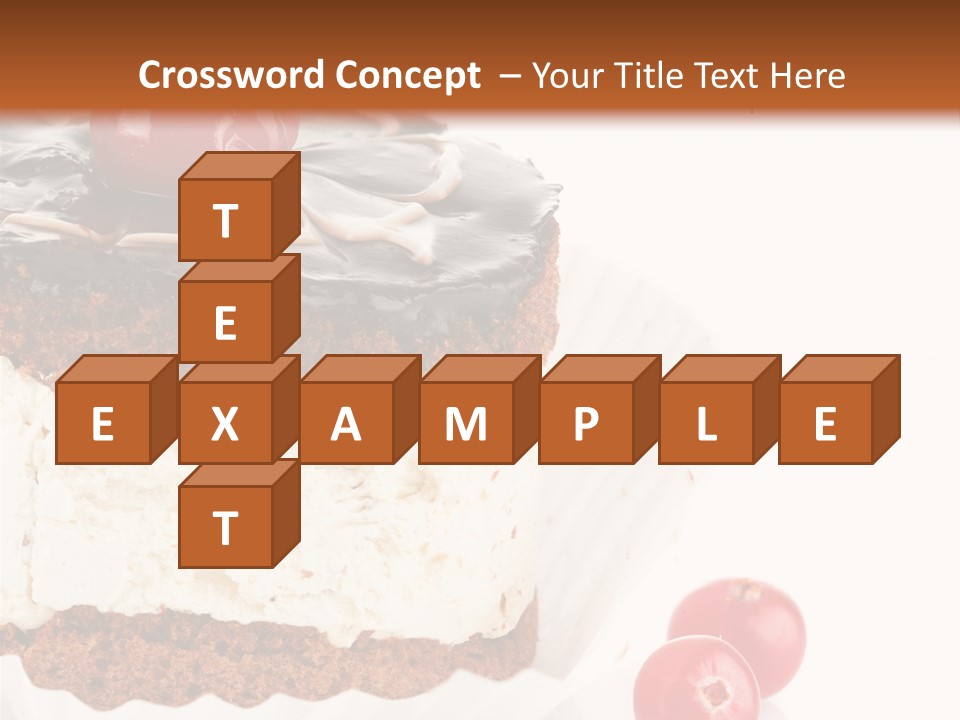 Black Calorie Sweetness PowerPoint Template