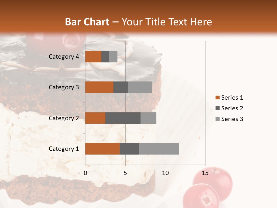 Black Calorie Sweetness PowerPoint Template