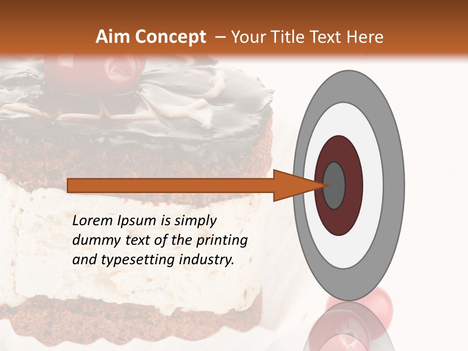 Black Calorie Sweetness PowerPoint Template