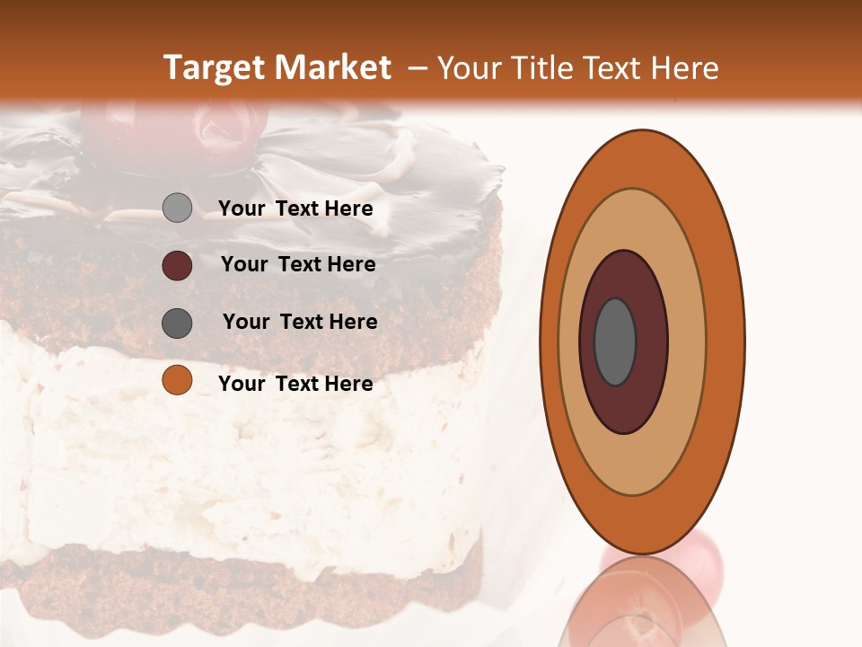 Black Calorie Sweetness PowerPoint Template