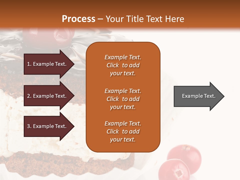 Black Calorie Sweetness PowerPoint Template