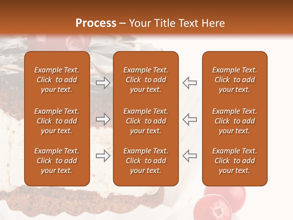 Black Calorie Sweetness PowerPoint Template