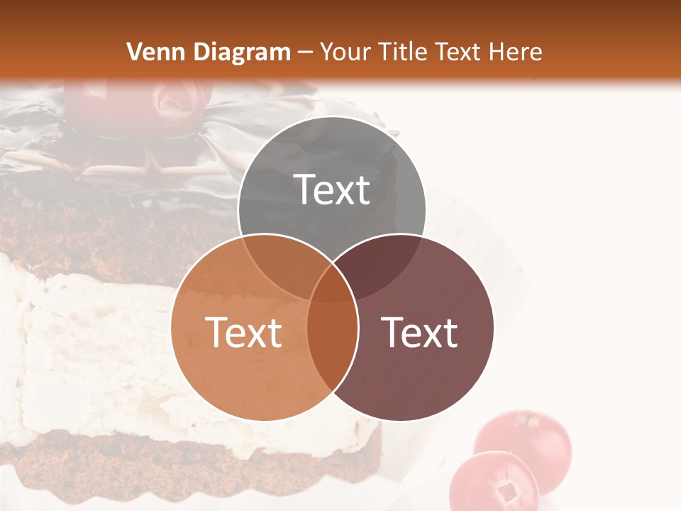 Black Calorie Sweetness PowerPoint Template