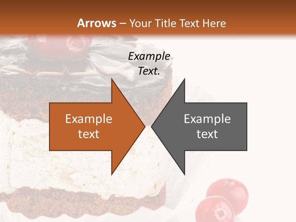 Black Calorie Sweetness PowerPoint Template