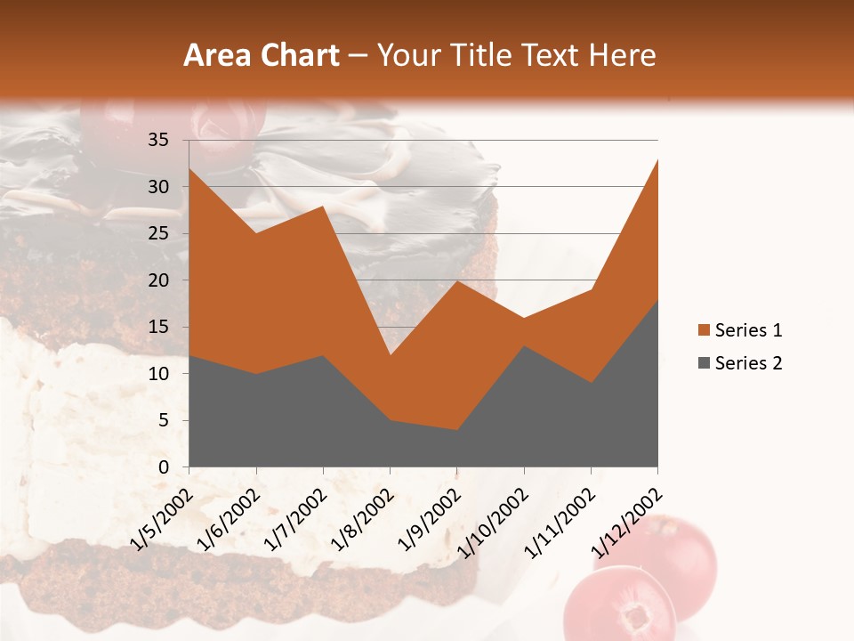 Black Calorie Sweetness PowerPoint Template