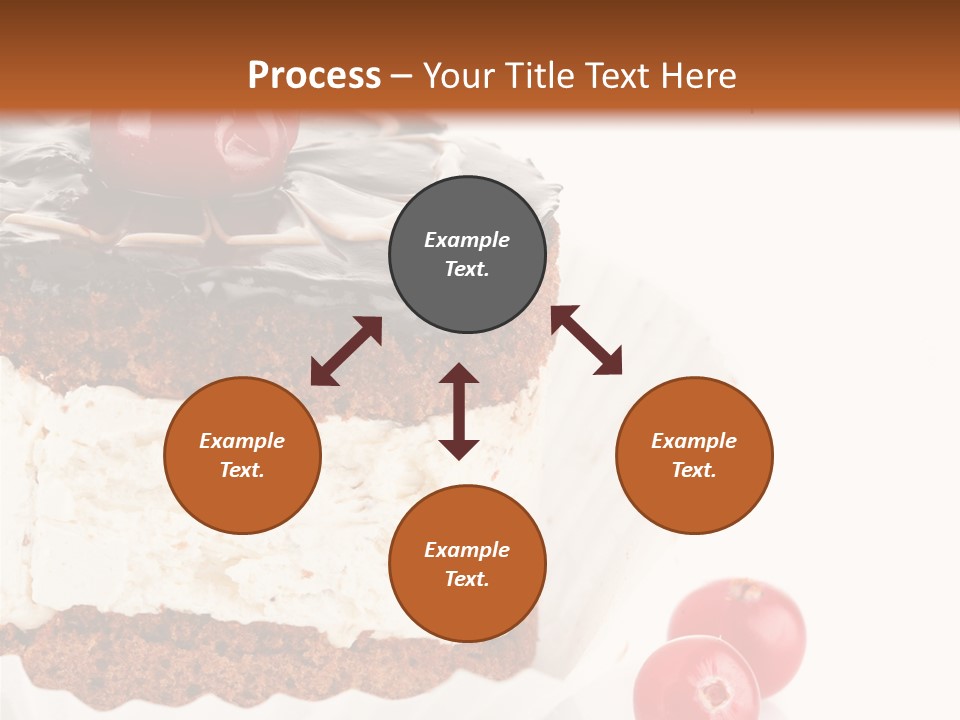 Black Calorie Sweetness PowerPoint Template