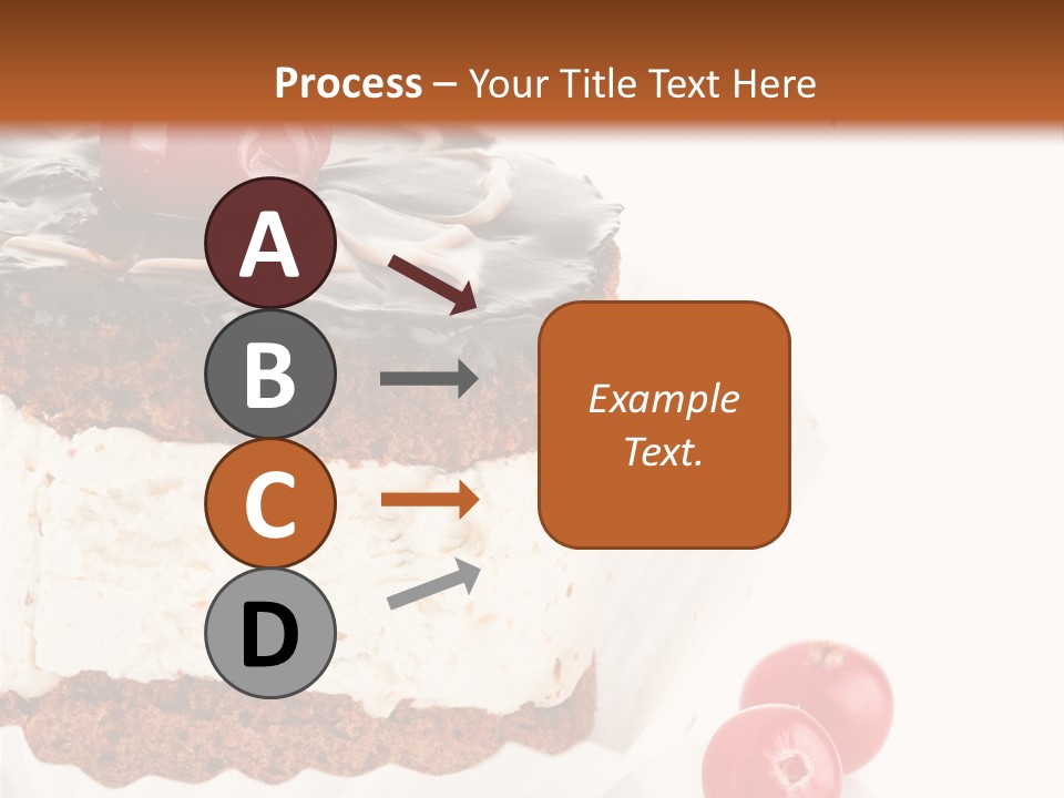 Black Calorie Sweetness PowerPoint Template