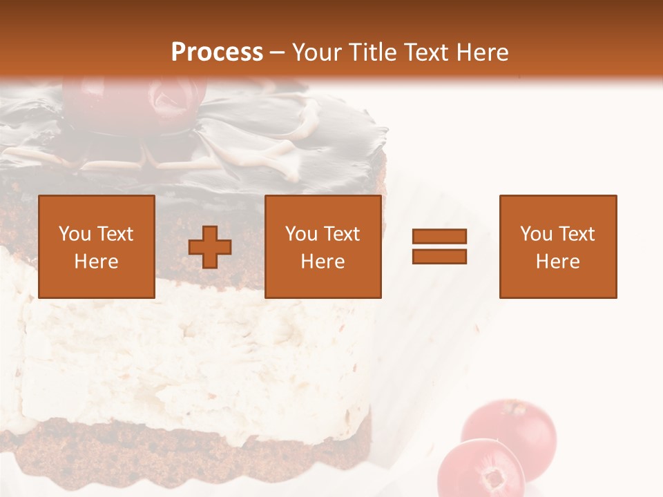 Black Calorie Sweetness PowerPoint Template