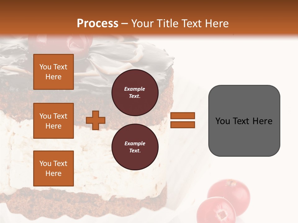 Black Calorie Sweetness PowerPoint Template