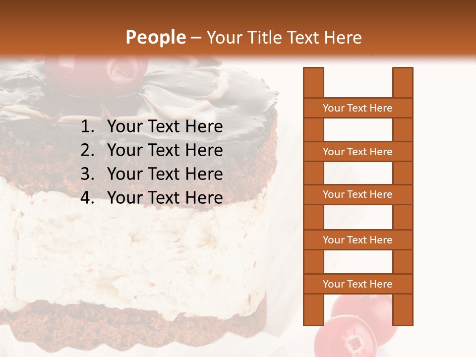 Black Calorie Sweetness PowerPoint Template
