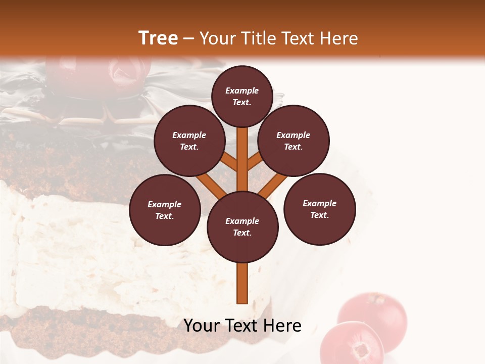 Black Calorie Sweetness PowerPoint Template