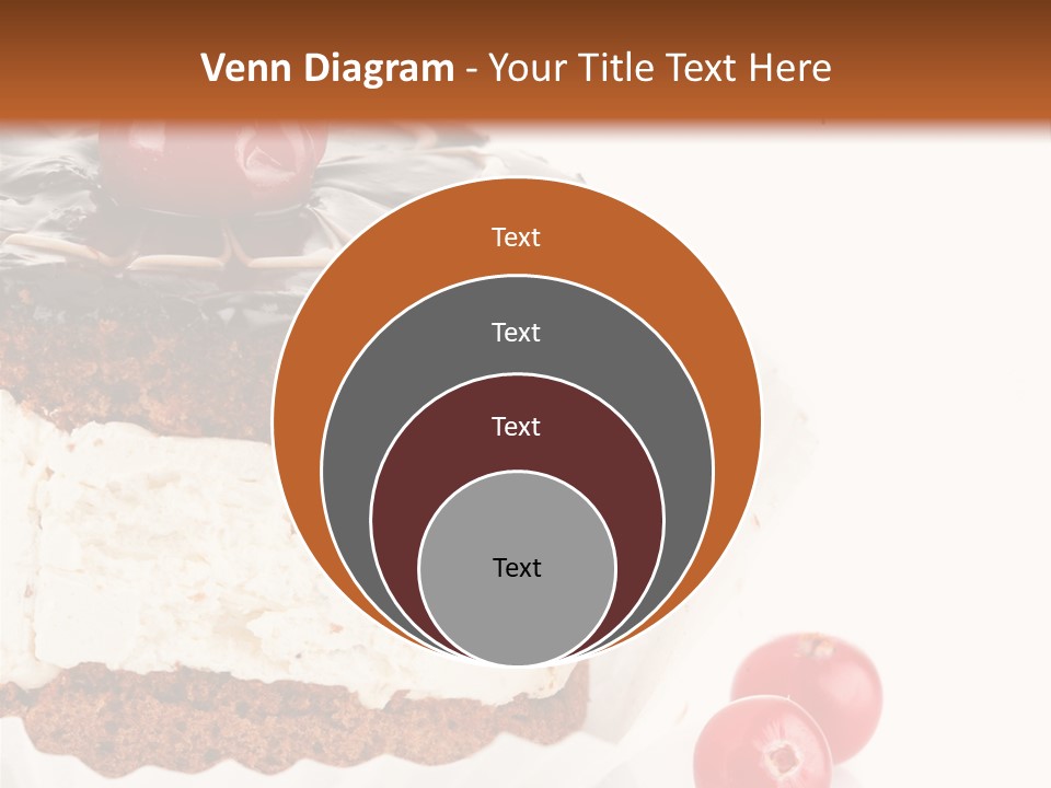 Black Calorie Sweetness PowerPoint Template