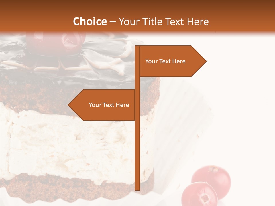 Black Calorie Sweetness PowerPoint Template