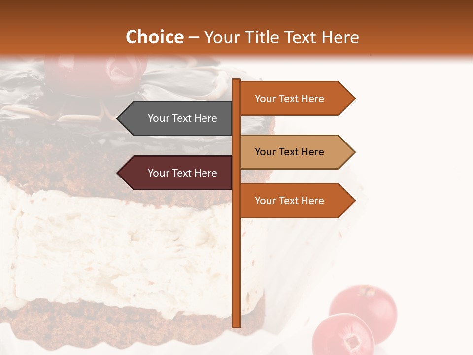 Black Calorie Sweetness PowerPoint Template