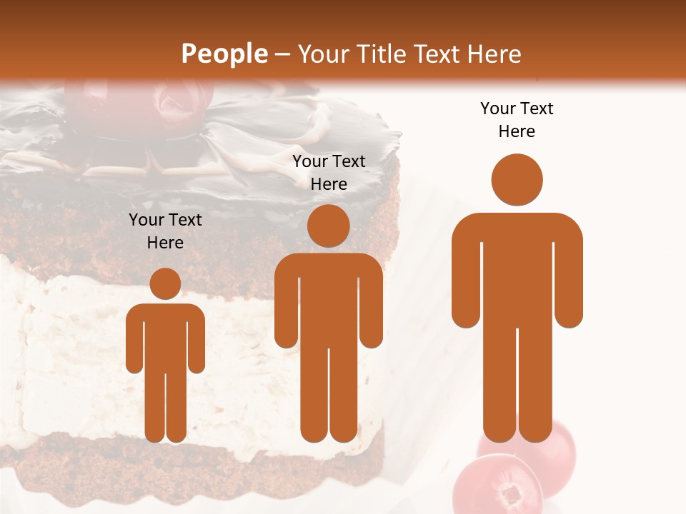 Black Calorie Sweetness PowerPoint Template