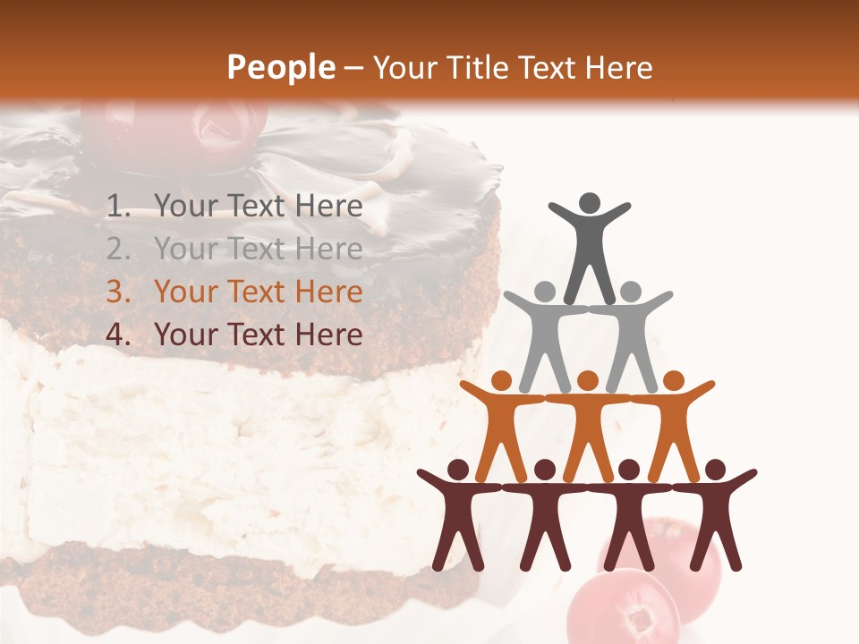 Black Calorie Sweetness PowerPoint Template