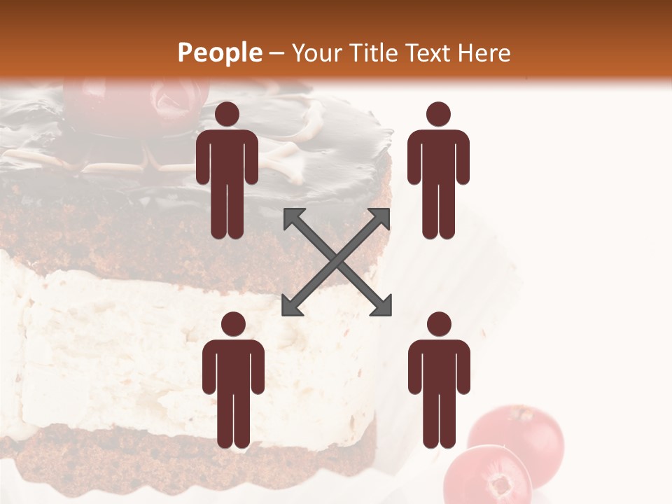 Black Calorie Sweetness PowerPoint Template