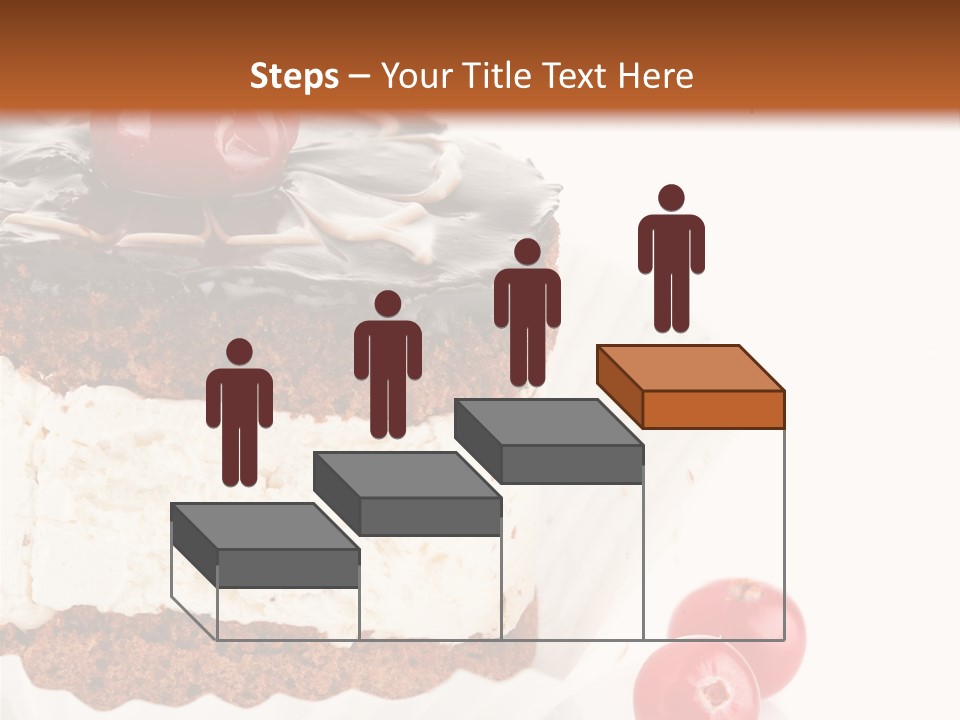 Black Calorie Sweetness PowerPoint Template