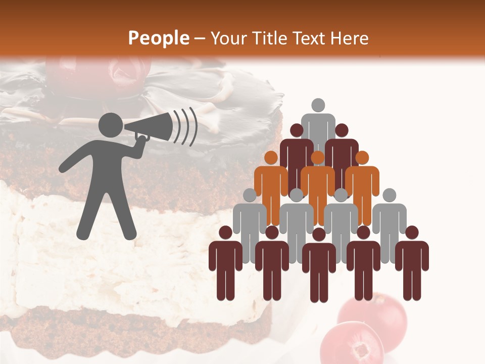 Black Calorie Sweetness PowerPoint Template