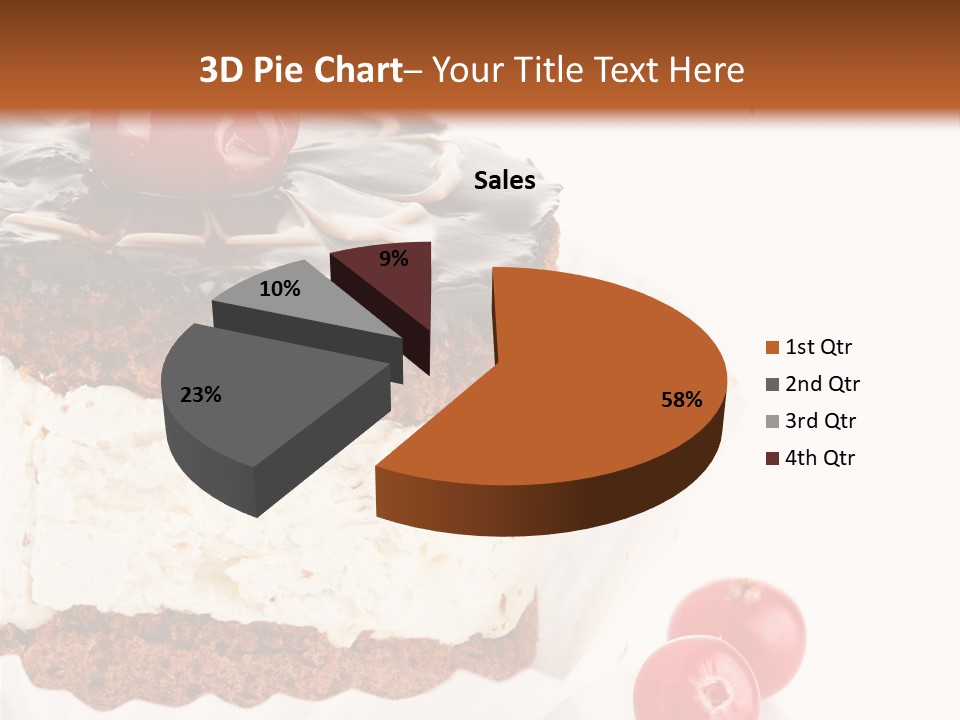 Black Calorie Sweetness PowerPoint Template