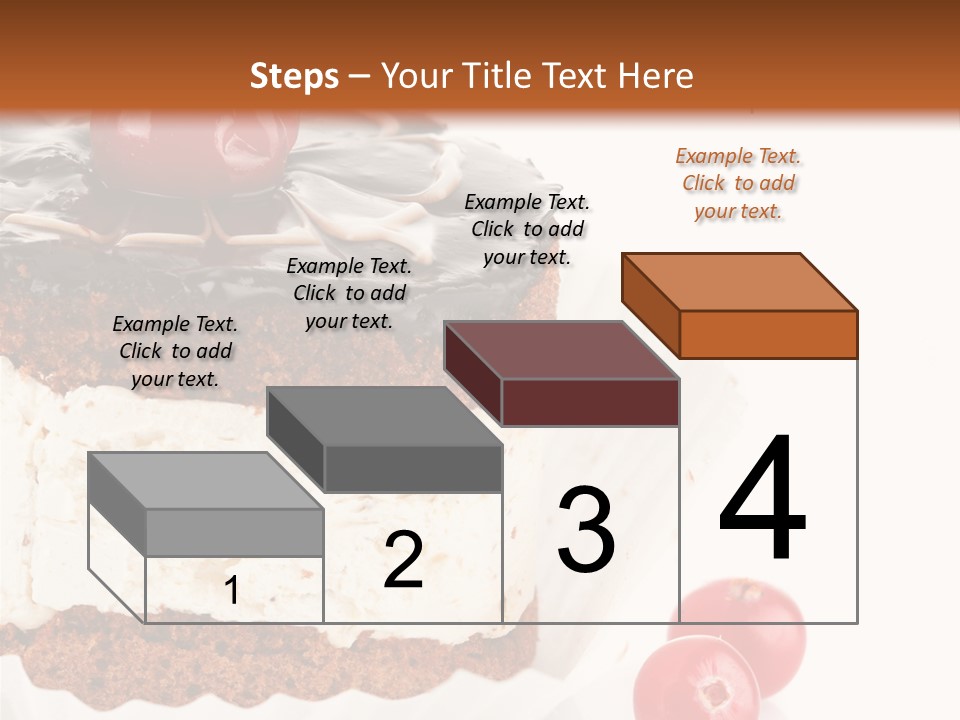 Black Calorie Sweetness PowerPoint Template