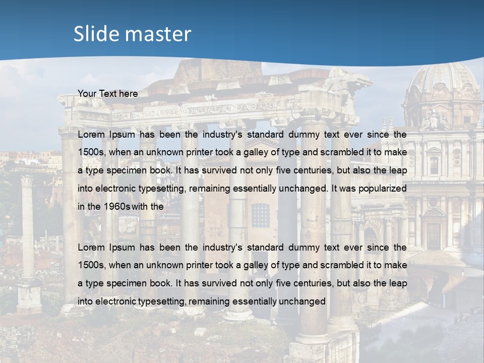 Touristic Arch Landmark PowerPoint Template