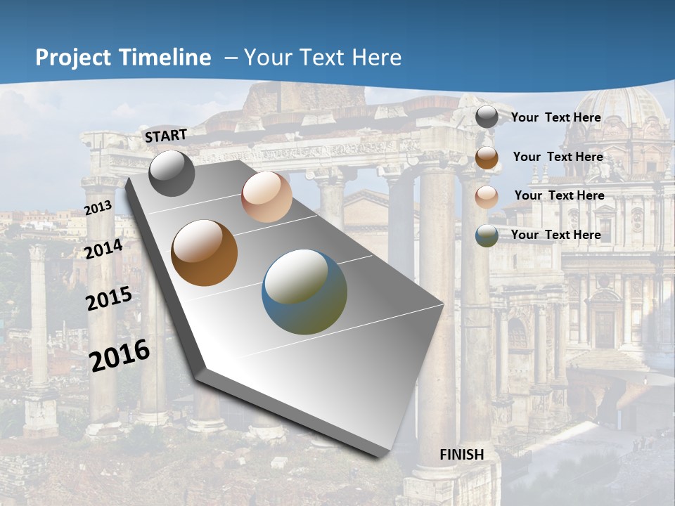 Touristic Arch Landmark PowerPoint Template