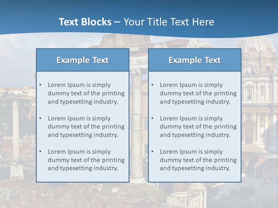 Touristic Arch Landmark PowerPoint Template