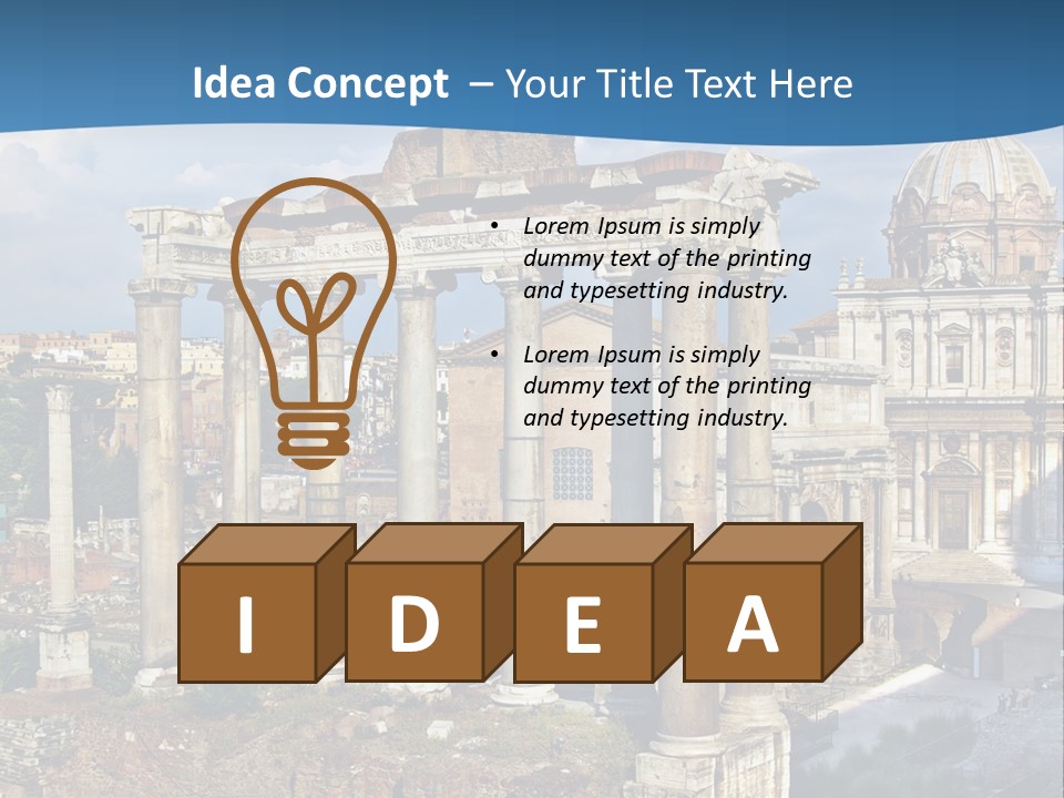 Touristic Arch Landmark PowerPoint Template