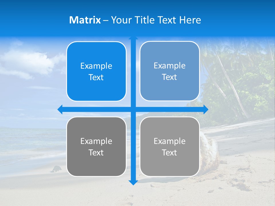 Tree Getaway Lagoon PowerPoint Template