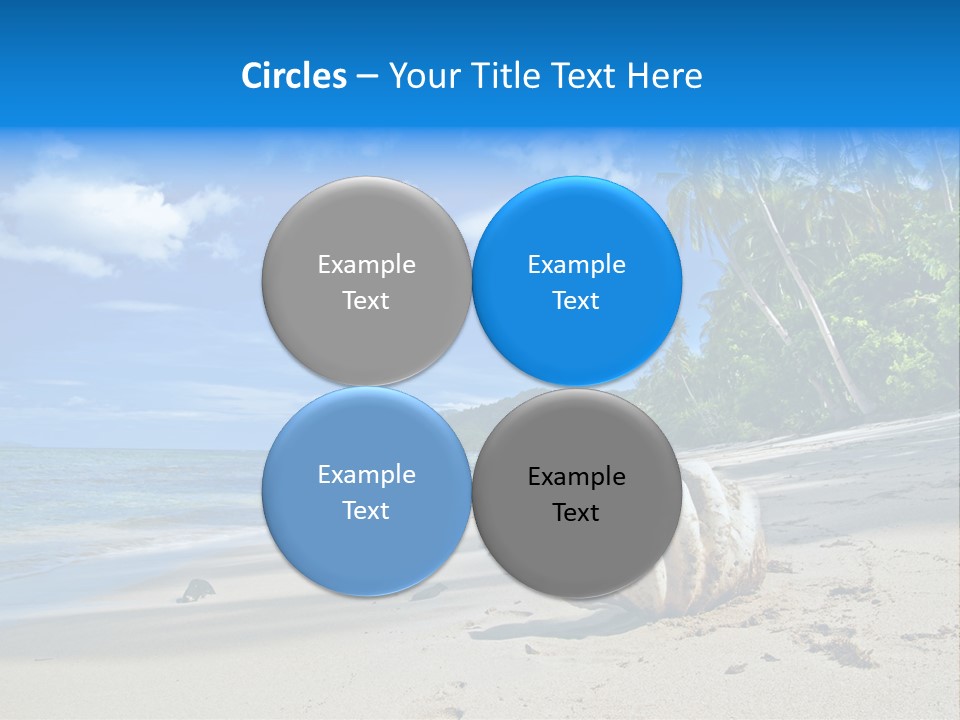 Tree Getaway Lagoon PowerPoint Template