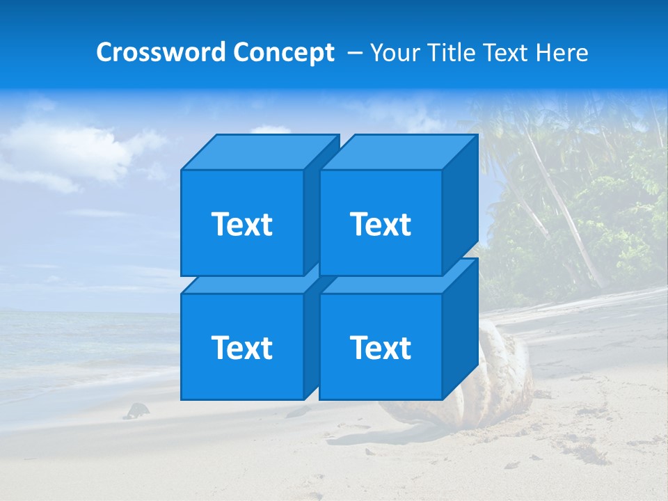 Tree Getaway Lagoon PowerPoint Template