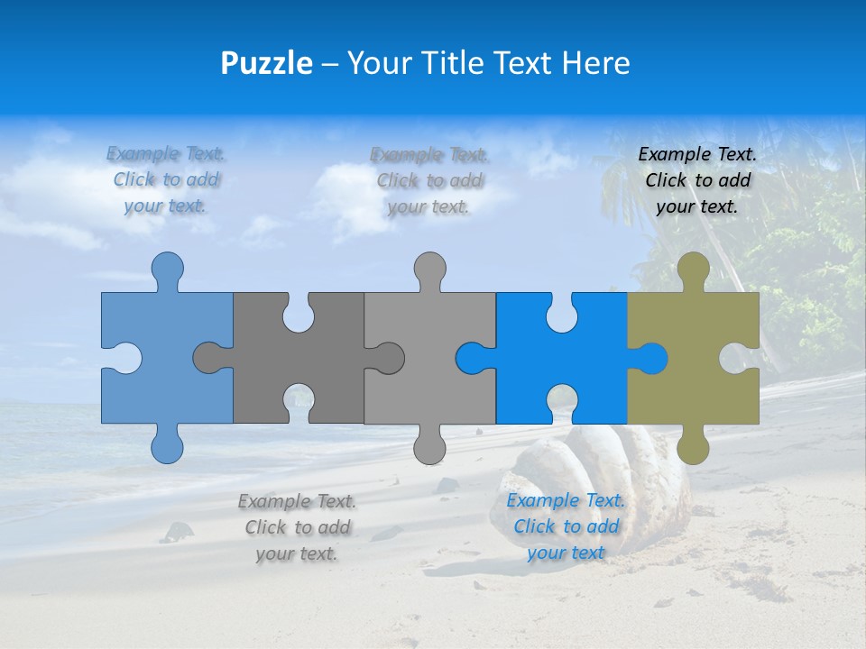 Tree Getaway Lagoon PowerPoint Template