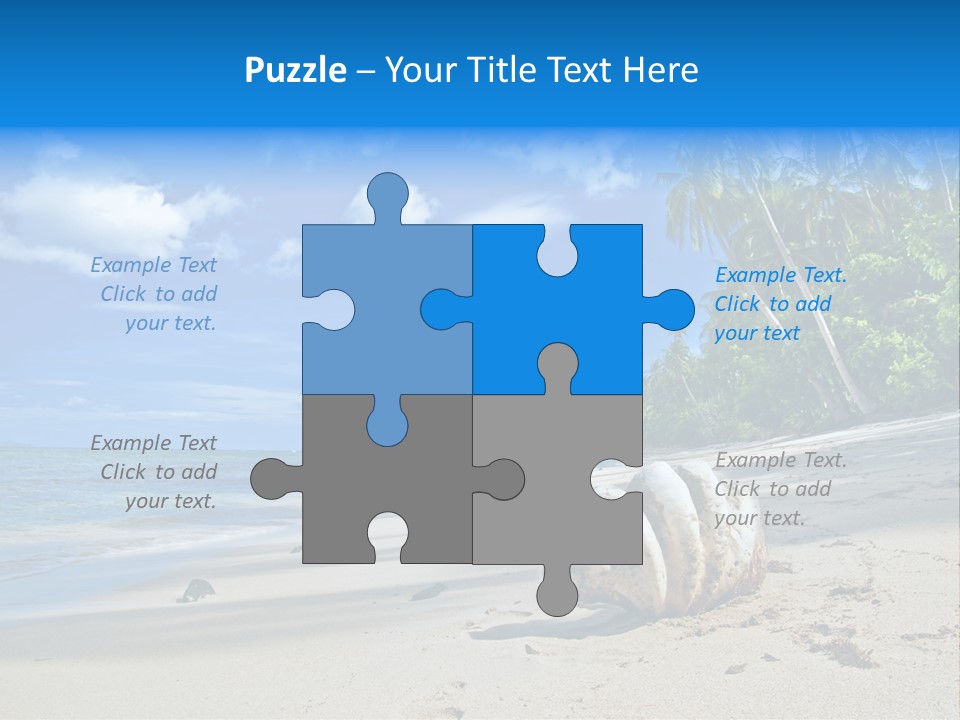 Tree Getaway Lagoon PowerPoint Template