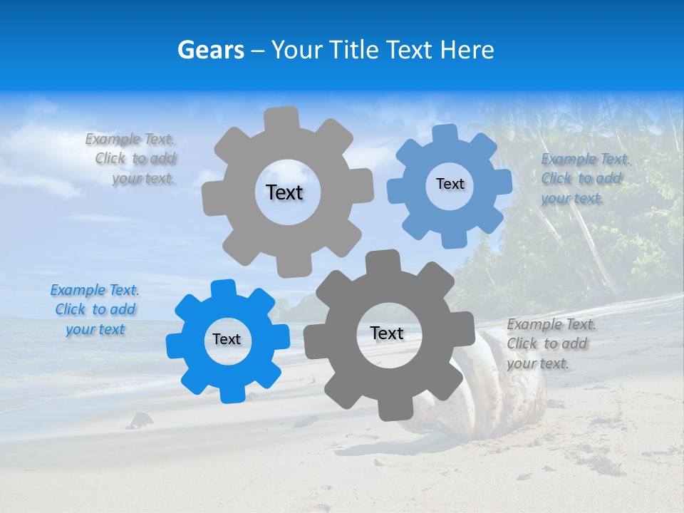 Tree Getaway Lagoon PowerPoint Template