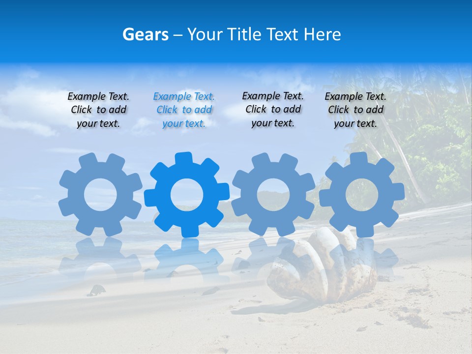 Tree Getaway Lagoon PowerPoint Template