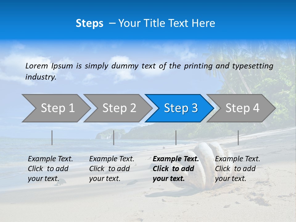 Tree Getaway Lagoon PowerPoint Template