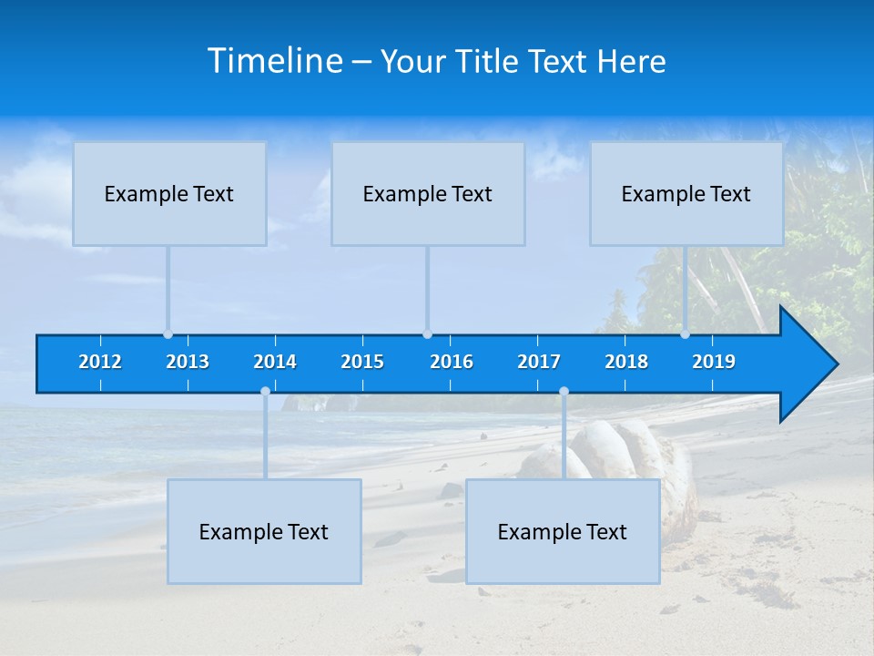 Tree Getaway Lagoon PowerPoint Template