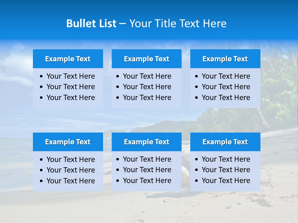 Tree Getaway Lagoon PowerPoint Template