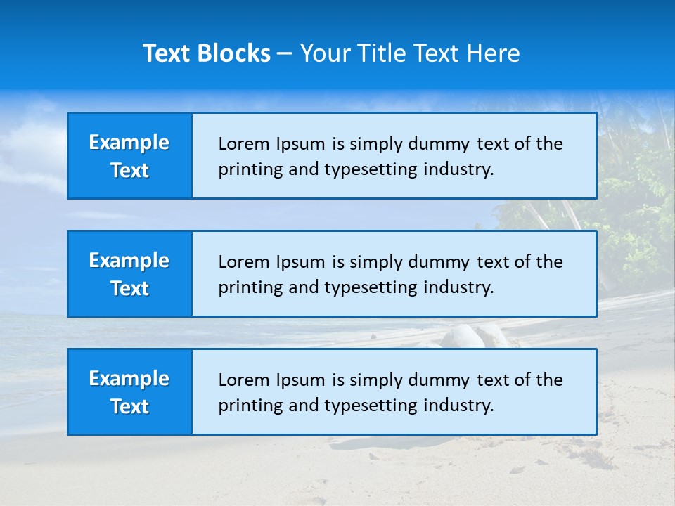 Tree Getaway Lagoon PowerPoint Template