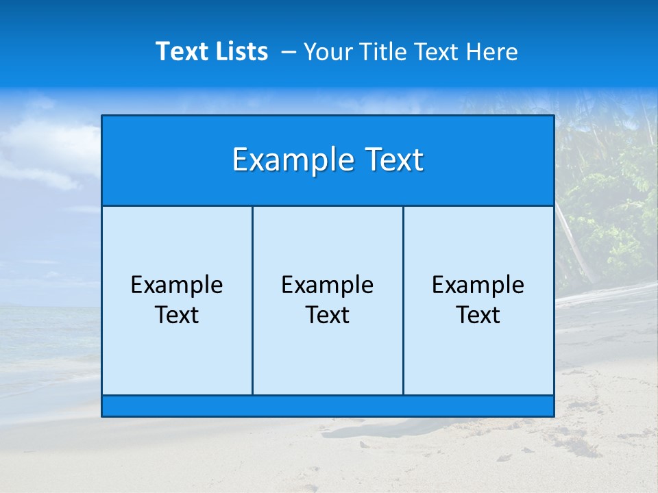 Tree Getaway Lagoon PowerPoint Template