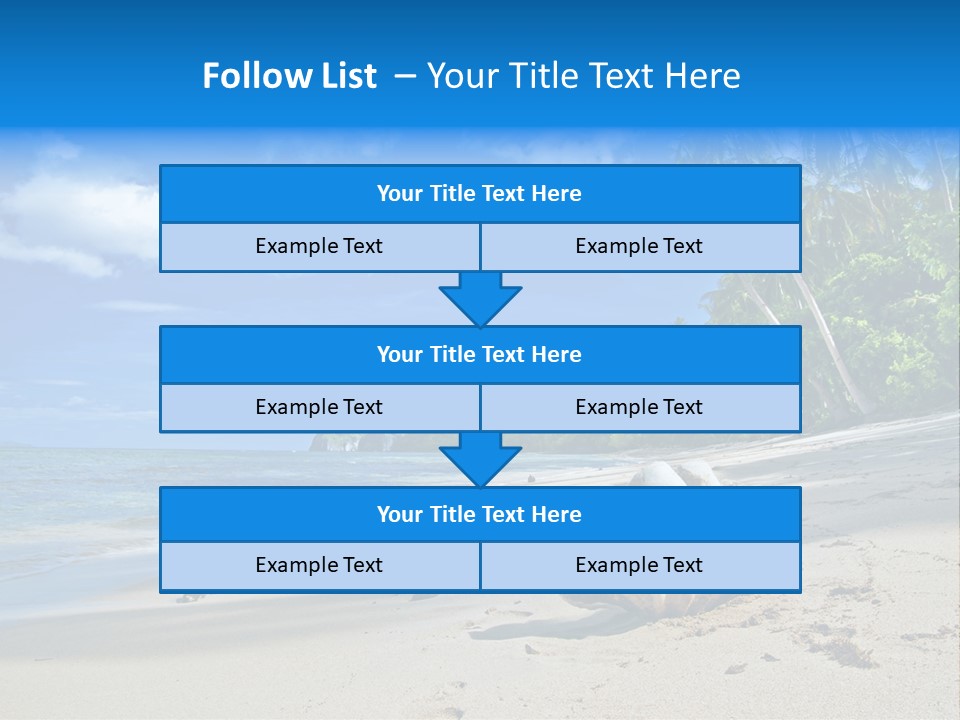 Tree Getaway Lagoon PowerPoint Template
