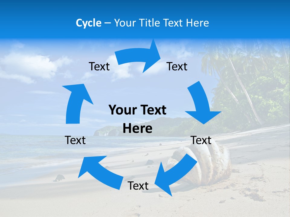 Tree Getaway Lagoon PowerPoint Template