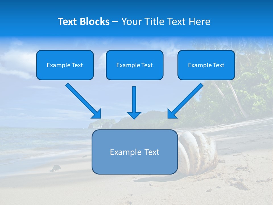 Tree Getaway Lagoon PowerPoint Template