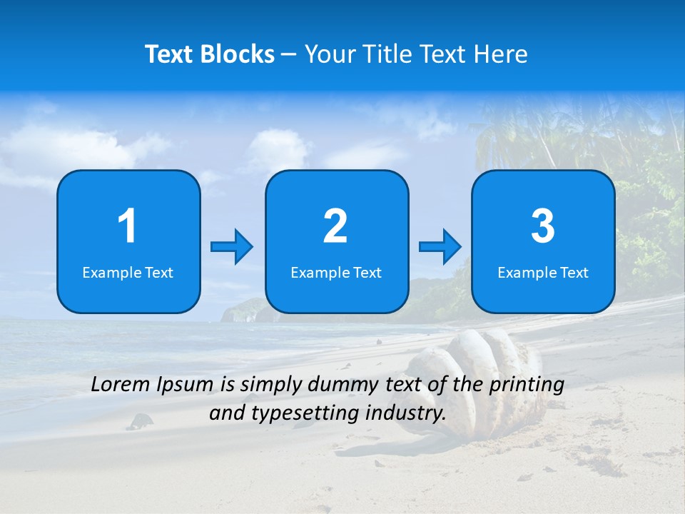 Tree Getaway Lagoon PowerPoint Template