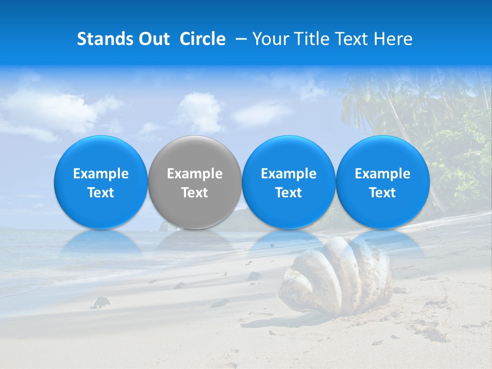 Tree Getaway Lagoon PowerPoint Template