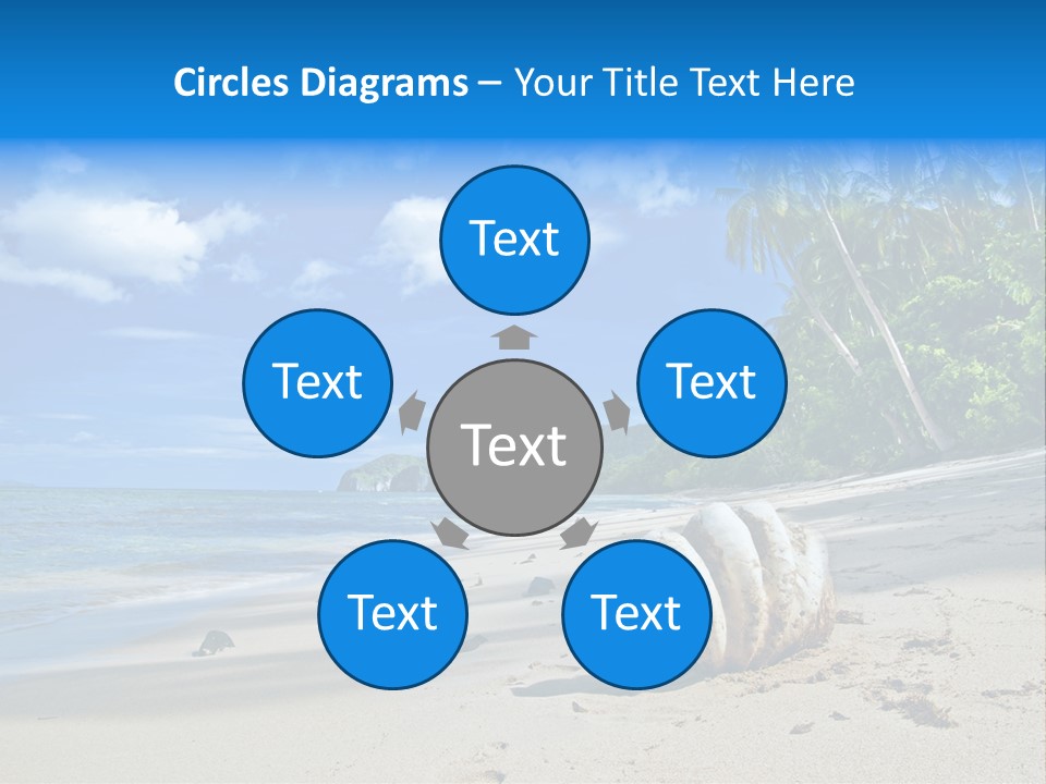 Tree Getaway Lagoon PowerPoint Template